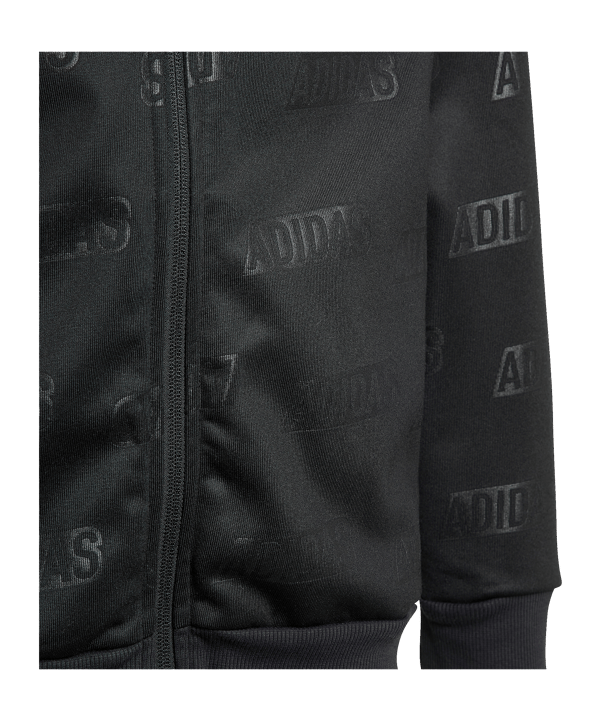 adidas Kapuzenjacke Kids Schwarz Gold - schwarz