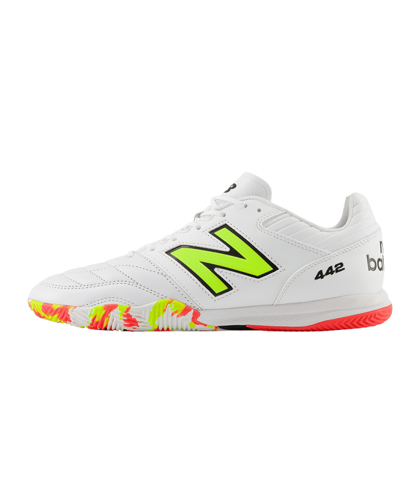 New Balance 442 Pro V2 IN Flash Point Weiss FIB2 - weiss