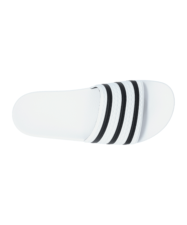 adidas Originals Adilette Weiss Schwarz - weiss