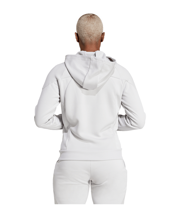 adidas Tiro 25 Travel Kapuzenjacke Damen Grau - grau