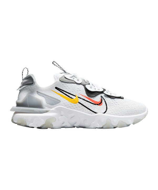 Nike React Vision Running Weiss Schwarz F101 - weiss