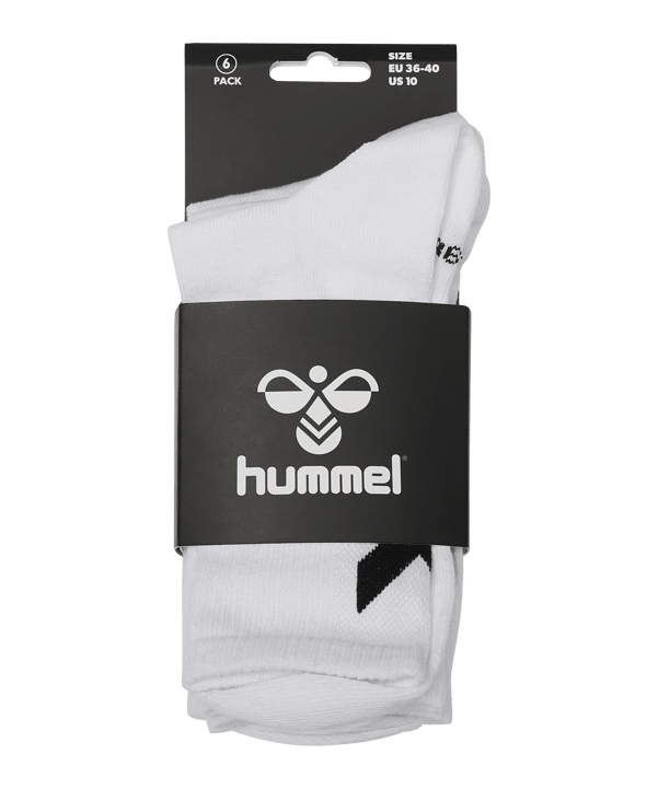 Hummel Chevron 6-Pack Socken Weiss F9425 - weiss
