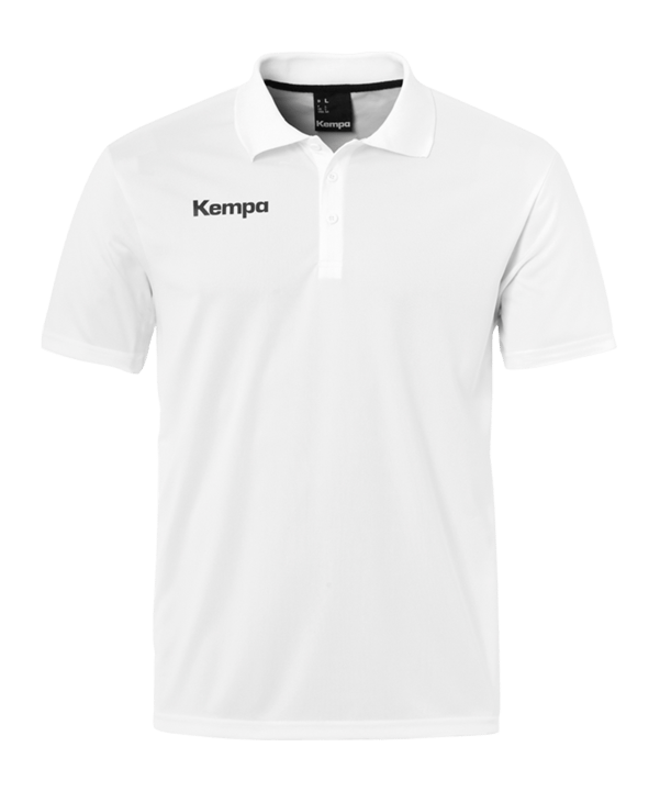 Kempa Poly Poloshirt Weiss F07 - weiss