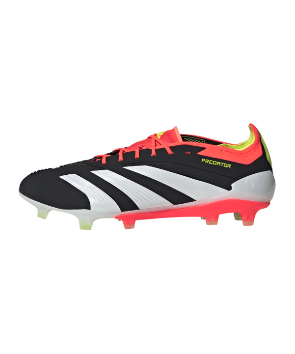 adidas Predator Elite FG Solar Energy Schwarz Weiss Rot - schwarz