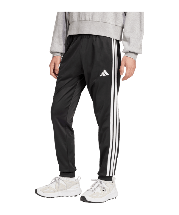 adidas 3-Stripes Tricot Trainingshose Schwarz - schwarz