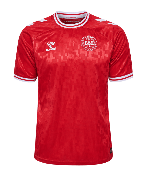 Hummel Dänemark Trikot Home 2024 Rot F3365 - rot