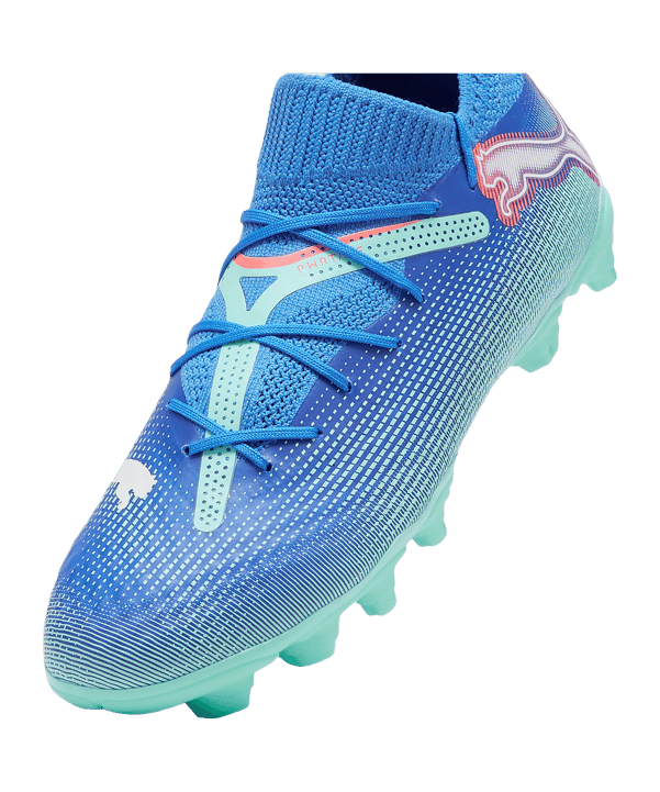 PUMA FUTURE 7 Pro FG/AG Formula Jr Kids Blau Weiss F01 - blau