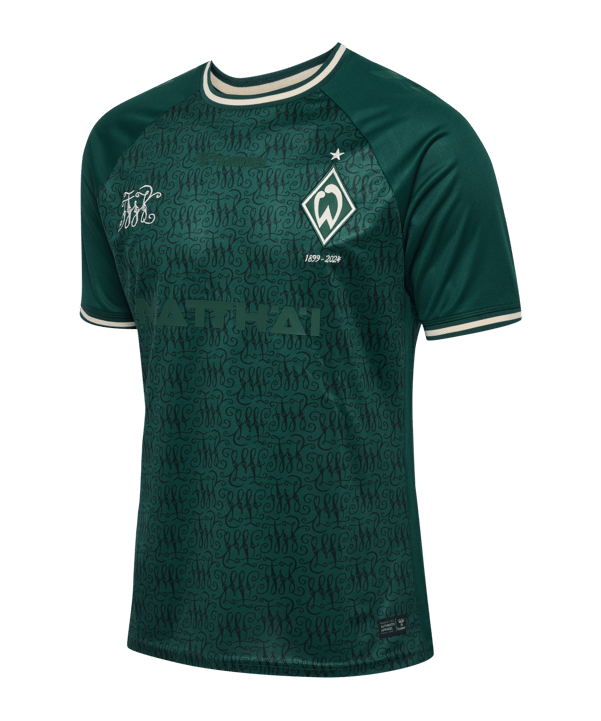 Hummel SV Werder Bremen Trikot 125 Jahre 2023/2024 Grün F5069 - gruen