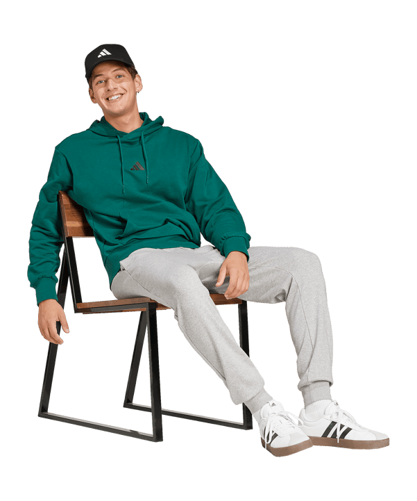 adidas Sportswear Essentials Feelcozy French Terry Hoody Grün - gruen