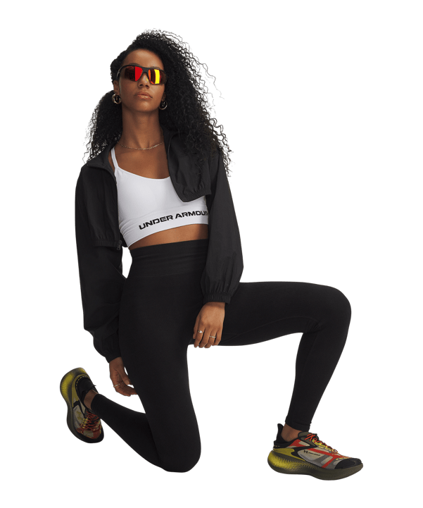 Under Armour Seamless Cotton Leggings Damen Schwarz F008 - schwarz