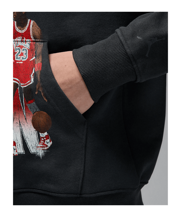 Jordan Flight Fleece Graphic Hoody Schwarz F045 - schwarz
