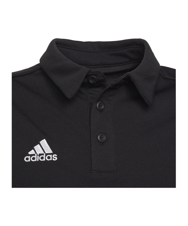 adidas Entrada 22 Poloshirt Kids Schwarz - schwarz
