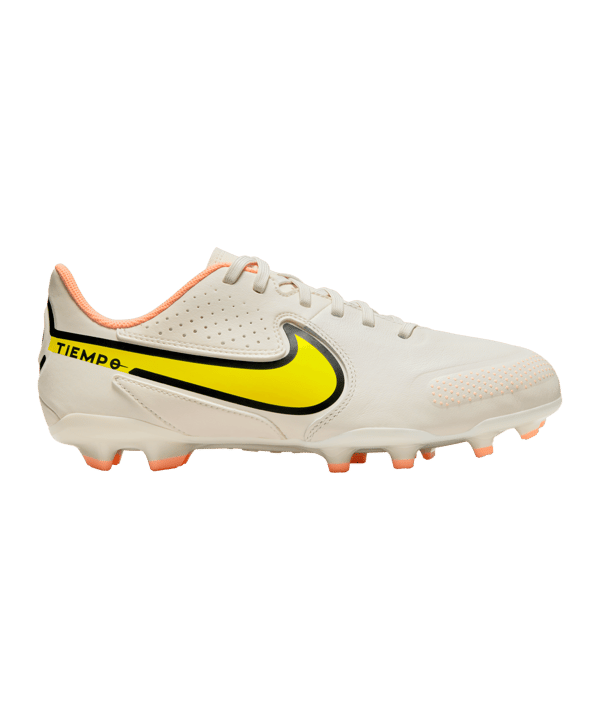 Nike Jr Tiempo Legend IX Academy FG/MG Kids Lucent Grau Orange F002 - grau