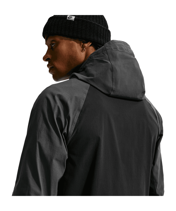 Nike Paris Saint-Germain Tech Woven Kapuzenjacke Schwarz F010 - schwarz
