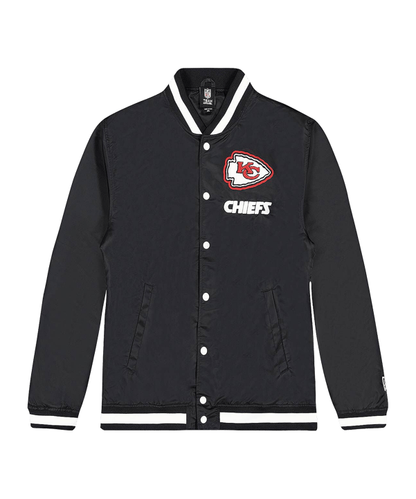 New Era Kansas City Chiefs Varsity Jacke Schwarz - schwarz