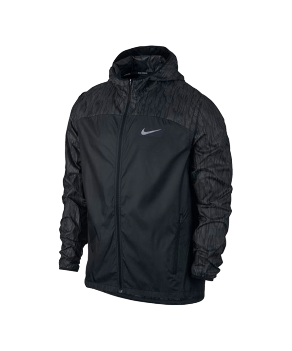 Nike Shield Flash Running Jacke Schwarz F010 - schwarz