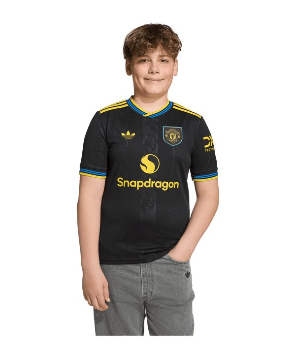 adidas Manchester United Trikot 3rd 2025/2026 Kids Schwarz - schwarz