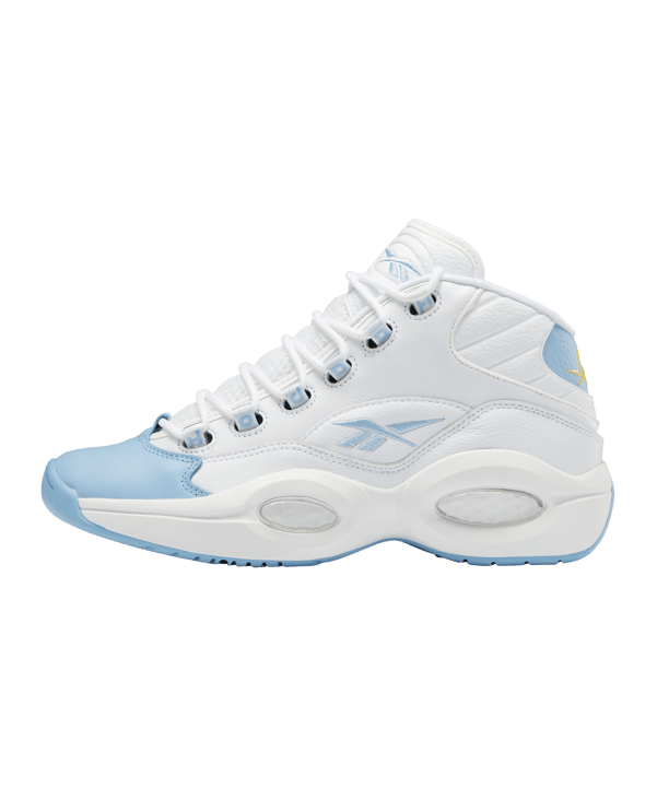 Reebok Question Mid Weiss Blau - weiss