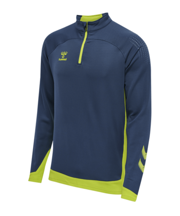 Hummel hmlLEAD HalfZip Sweatshirt Blau F7642 - blau