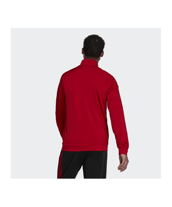adidas Essentials Warm-Up 3-Stripes Track Jacket Rot - rot