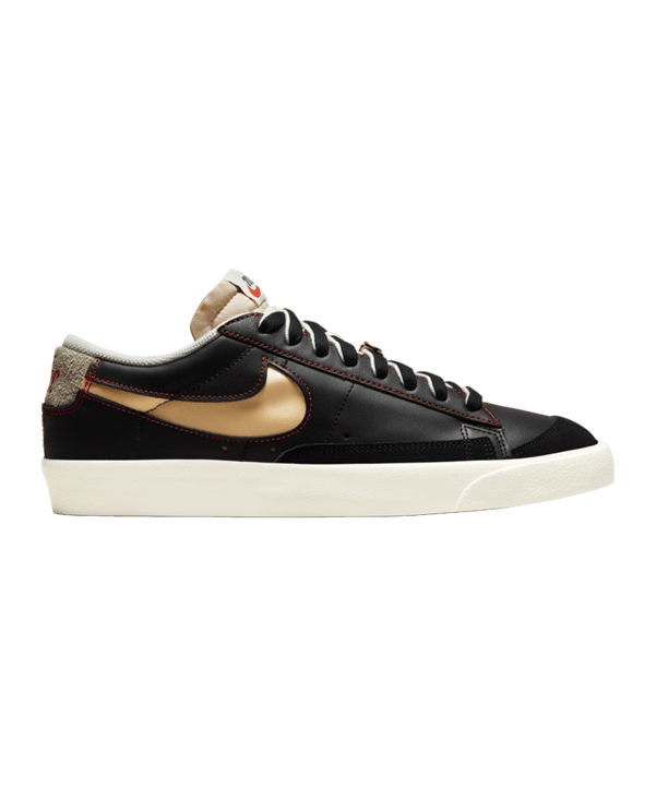 Nike Blazer Low Schwarz Beige Gold F001 - schwarz