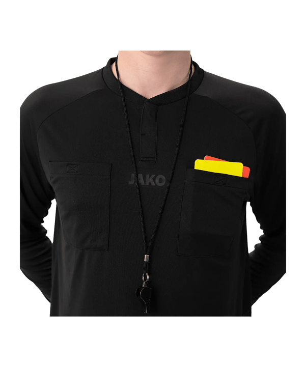 JAKO Schiedsrichter Trikot langarm Schwarz F08 - schwarz