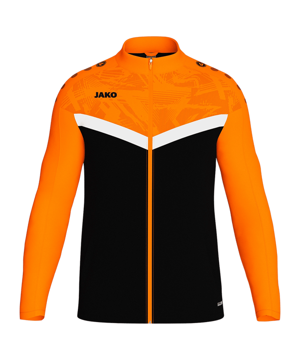 JAKO Iconic Polyester Jacke Kids Schwarz F807 - schwarz