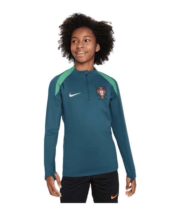 Nike Portugal Drill Top Kids EM 2024 Grün F381 - gruen