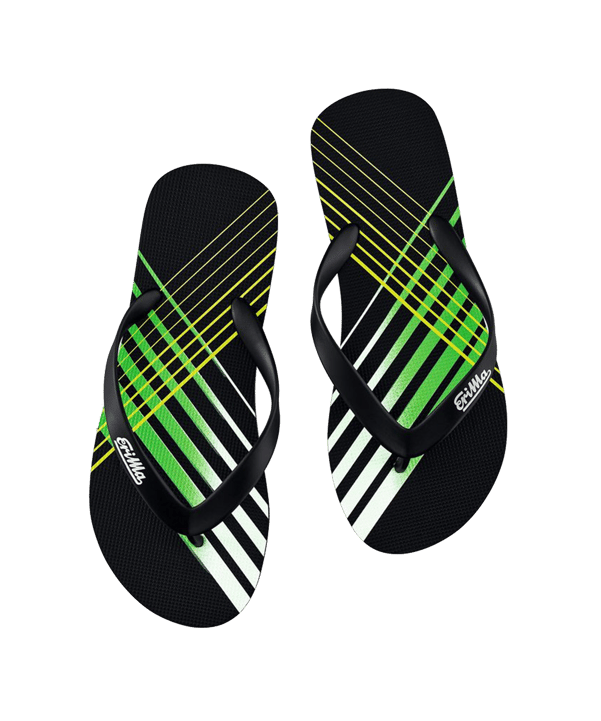 Erima Beach-Slipper Schwarz Grün - schwarz