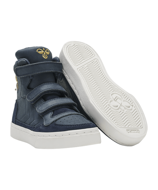 Hummel Stadil Check Sneaker Kids Schwarz F1009 - schwarz