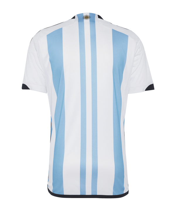 adidas Argentinien 3-Sterne Trikot Home WM 2022 Weiss Blau - weiss