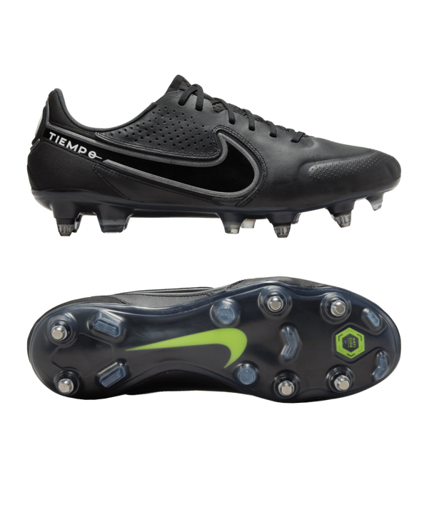 Nike Tiempo Legend IX Shadow Elite SG-Pro AC Schwarz Grau F001 - schwarz
