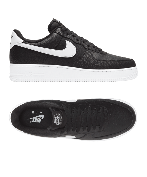 Nike Air Force 1 '07 Schwarz Weiss F002 - schwarz