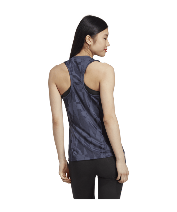adidas Tiro Tanktop Damen Blau - blau