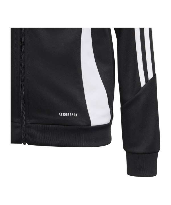 adidas Tiro 24 Trainingsjacke Kids Schwarz Weiss - schwarz