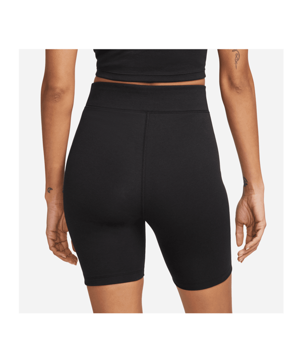 Nike Classics 8in Biker Shorts Damen Weiss F010 - schwarz