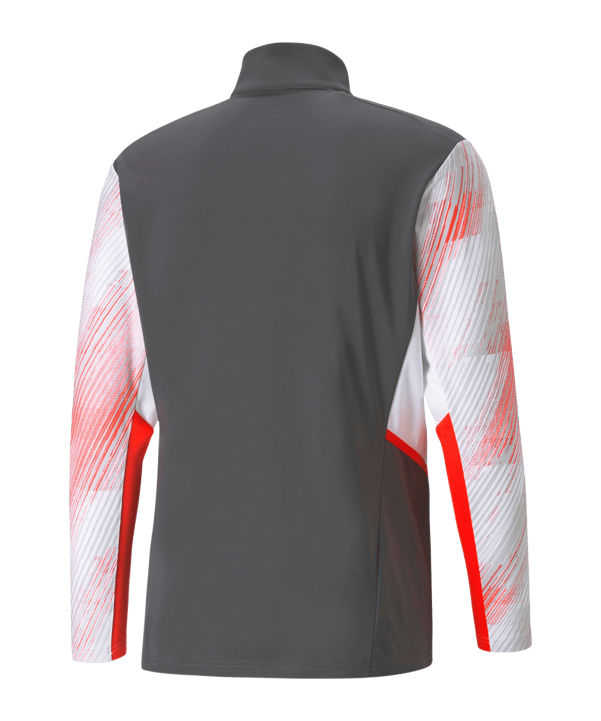 PUMA individualCUP HalfZip Sweatshirt Weiss F41 - grau