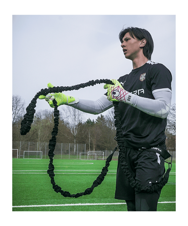 Cawila Torwart Bungee-Kit Schwarz - schwarz