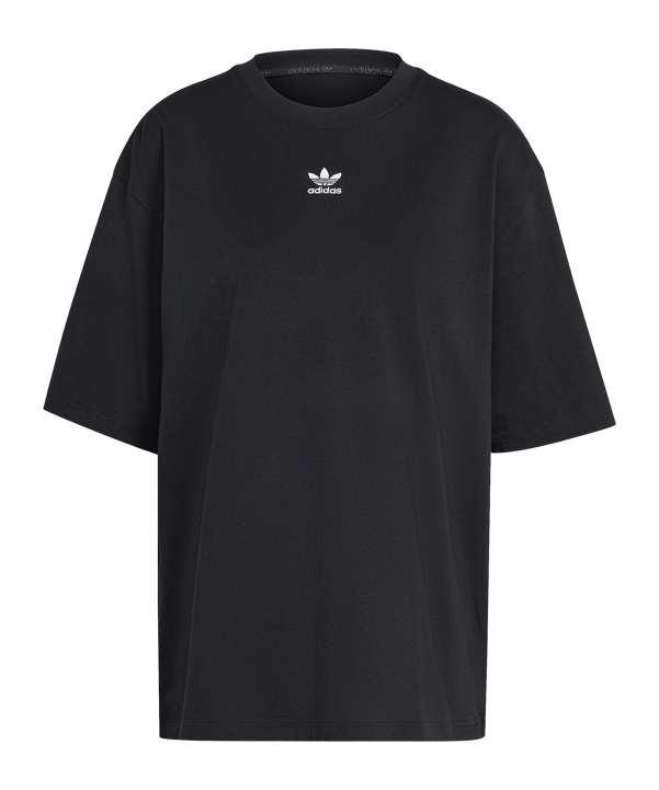 adidas Originals Ess. Boyfriend T-Shirt Schwarz - schwarz