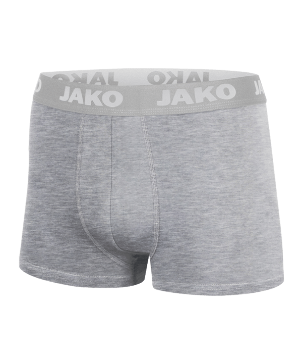 JAKO Boxershorts Basic 2er Pack Grau F40 - grau