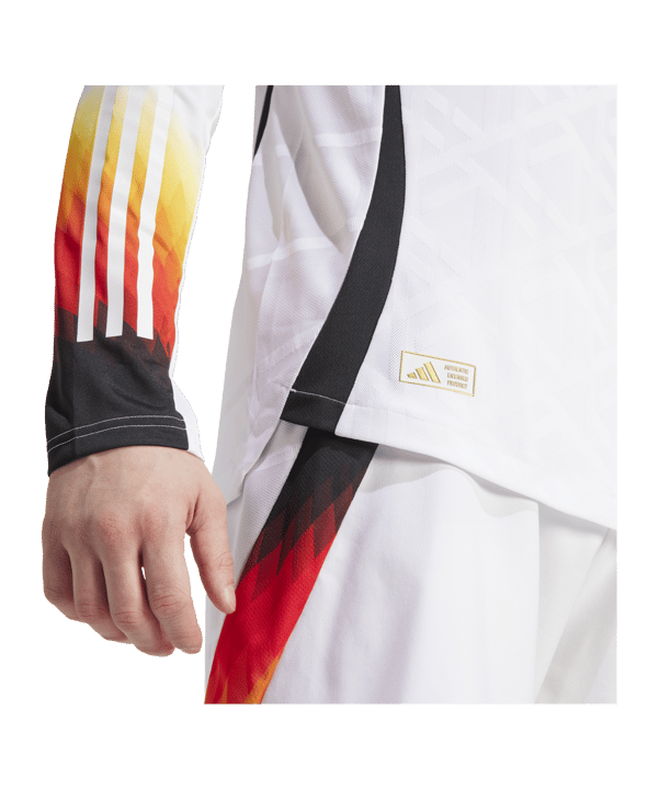 adidas DFB Deutschland Auth. Trikot langarm Home EM 2024 Weiss - weiss