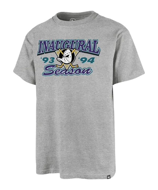 '47 Brand naheim Ducks Inaugural Season Backer 47 ECHO T-Shirt Grau - grau