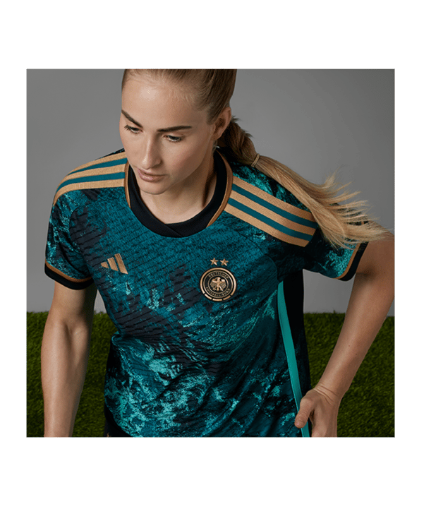 adidas DFB Deutschland Auth. Trikot Away Frauen WM 2023 Damen Grün - gruen