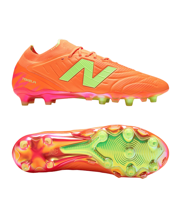 New Balance Tekela Elite Low Laced v5 FG Solar Flare Orange - orange