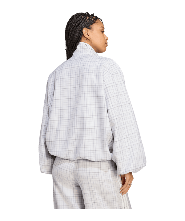 adidas Originals Blousy Check Giacca Donna Grigio - grigio