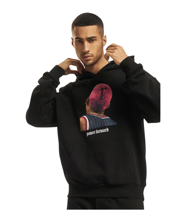 Mister Tee Power Forward Oversized Hoody Schwarz - schwarz