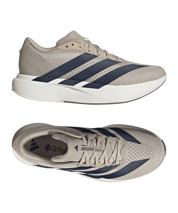 adidas Adizero Pacer Laufschuh Beige