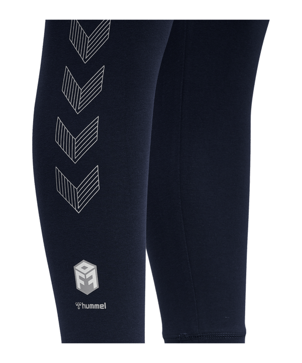 Hummel hmlMOVE Grid Leggings Damen Blau F7026 - blau