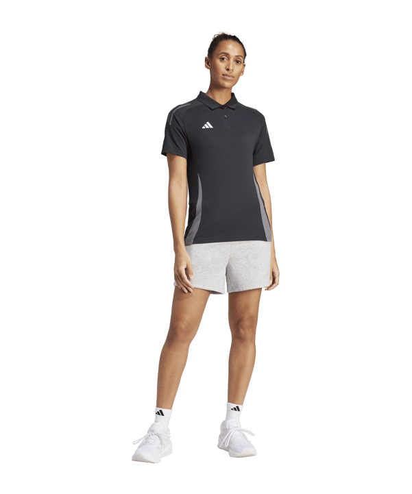 adidas Tiro 24 Short Damen Grau Weiss - grau