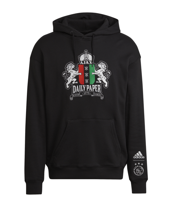 adidas Ajax Amsterdam Hoody Schwarz - schwarz